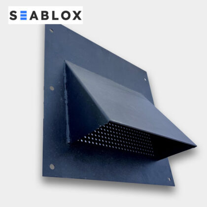 Shipping Container Vent - Black